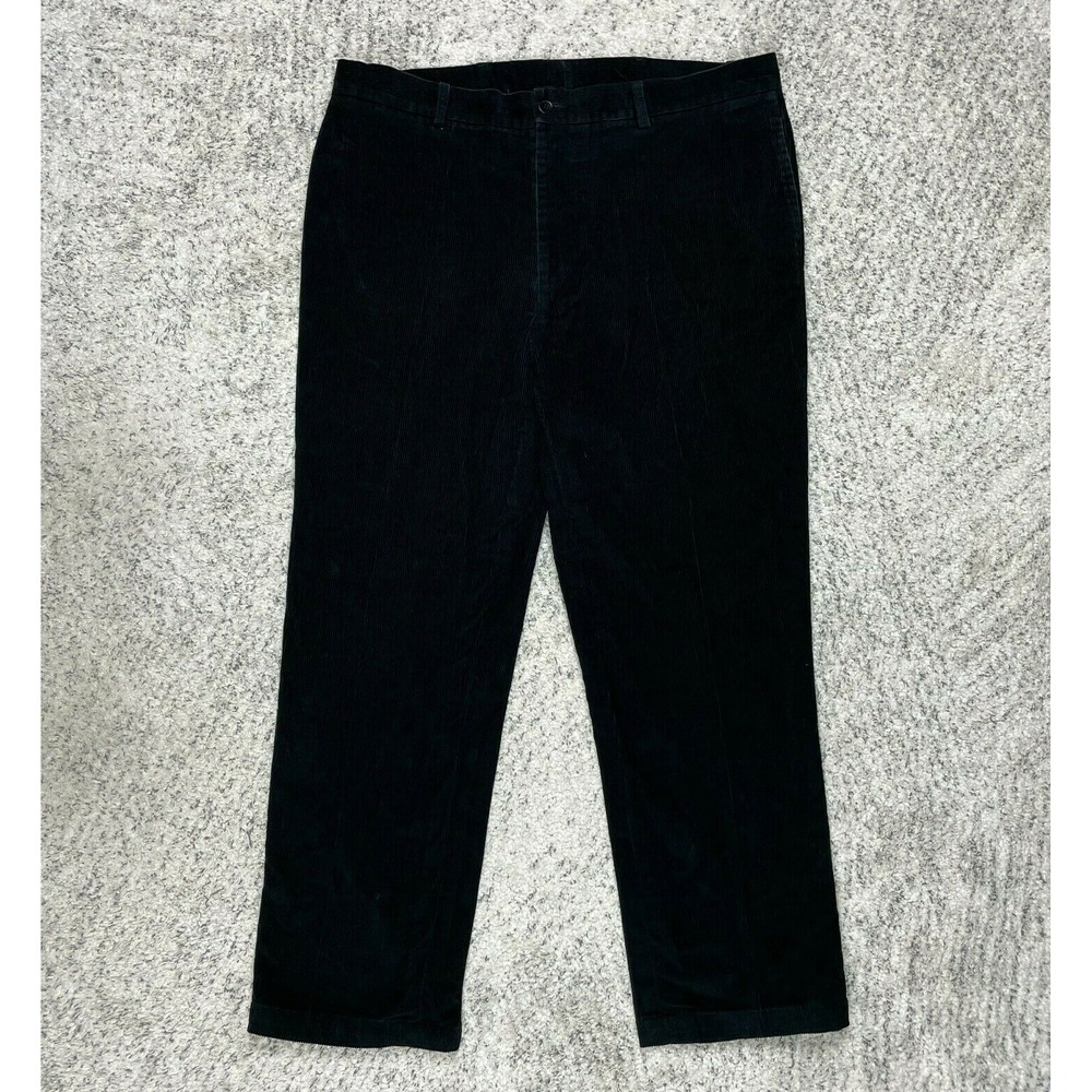 Barneys New York Pants Womens 36 Corduroy Jeans 35x27 Straight Leg Black GUC